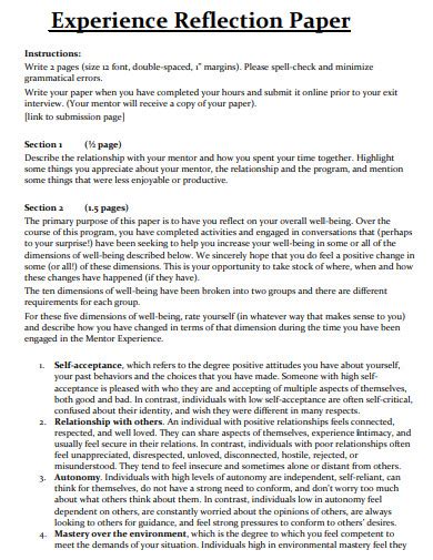 Image result for Reflection Paper Outline