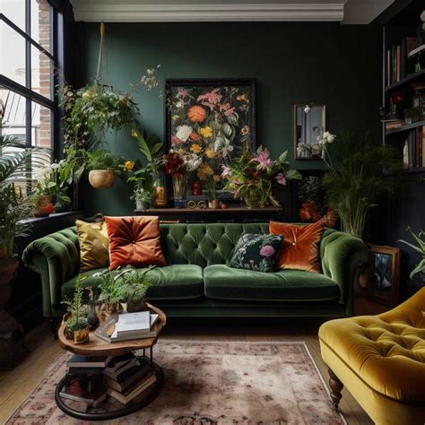 3 Dark Green Sofa Living Room Concepts for a Lush Space