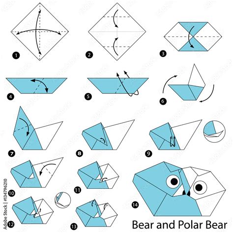 Image result for Origami Bear Tutorial