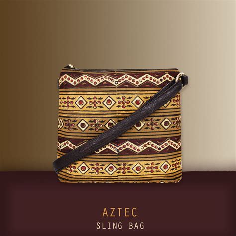 Block-Printed Aztec Sling Bag – Crafthues