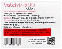 Valcivir 500 MG Tablet 3: Uses, Side Effects, Price & Substitutes