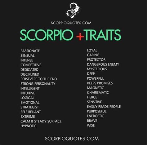 Scorpio Zodiac Traits Male - Zodiac Birth Dates