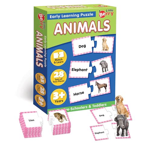 Buy Little Berry Animals Early Learning Puzzle for Kids | 42 Thick ...