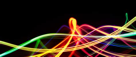 Download wallpaper 2560x1080 line, background, colorful, dark, waves ...