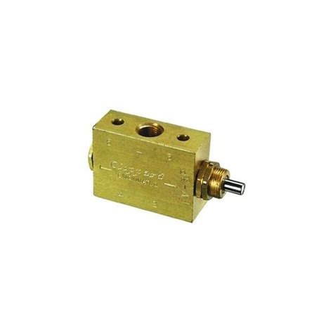 Clippard FV-3P 3-Way Spool Plunger Actuated Spring Return Valve, 1/8 ...