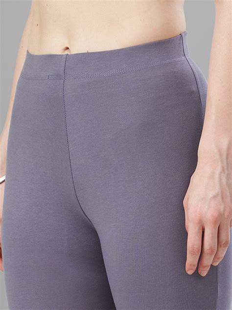 Ankle Length 4-Way Stretchable Lycra Cotton Gold Bio Wash Leggings (Gr
