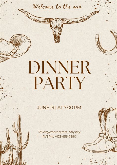Design and print a Dinner Invitation in one place. Customize a Dinner ...