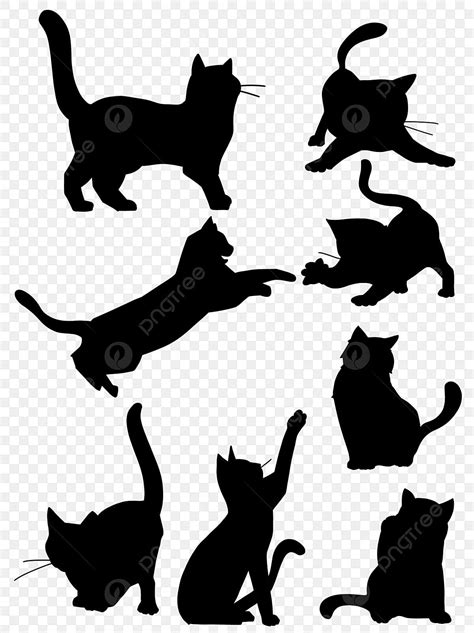 Cat Silhouette Template
