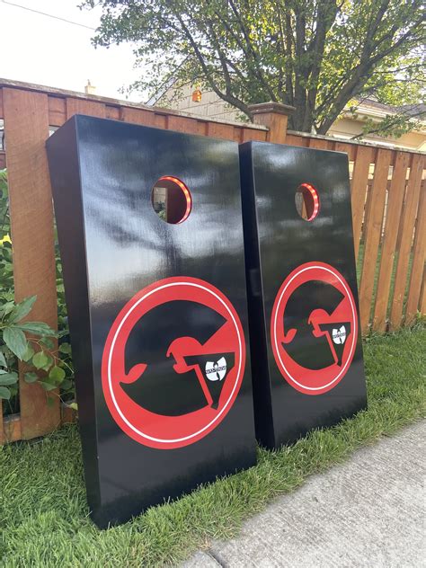 Wu Tang Clan custom baggo game boards! | Custom vinyl, Custom cornhole ...