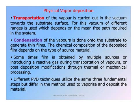 Physical Vapour Deposition (PVD) | PDF