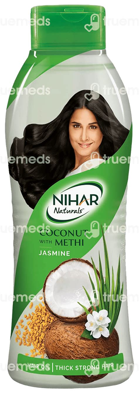 Nihar Naturals Coconut With Methi Jasmine Hair Oil 400 Ml - Uses, Side ...