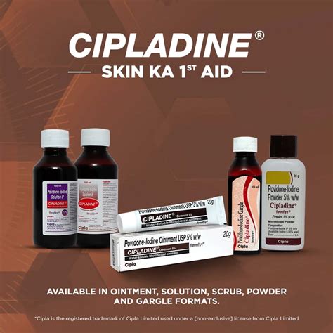 Buy CIPLADINE 5% OINT 20GM Online & Get Upto 60% OFF at PharmEasy