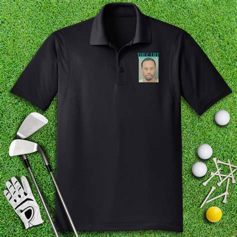 Thug Life - Tiger Woods Mugshot Polo Shirt – TeeHee Golf Gear