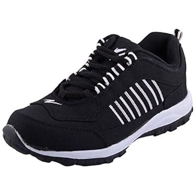 Buy Shoe Track Men's Black Canvas Sports Shoes (10) at Amazon.in