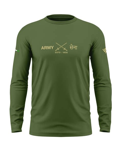 Army Sena Cotton Full Sleeve T-shirt – Warriorworld