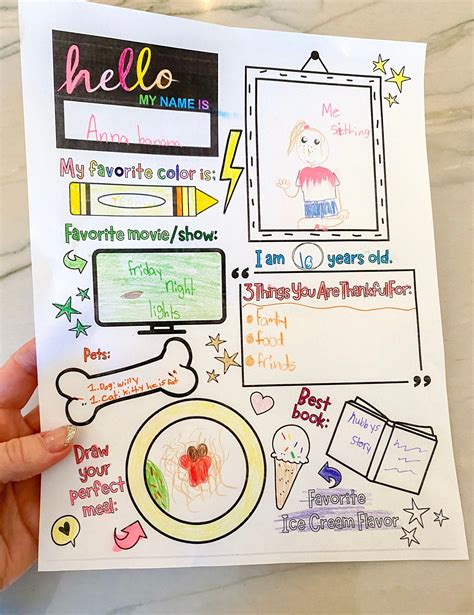 Image result for Hello I AM Printable