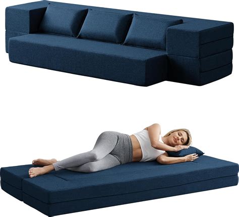 Amazon.com: FILUXE Convertible Folding Sofa - Modern Linen Fabric ...