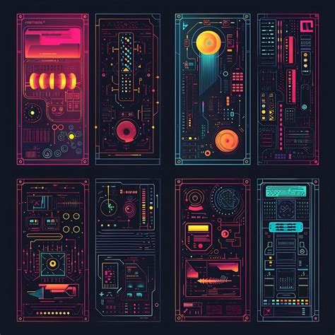 Old Computer Screen Retro-Futuristic Style 的图像结果