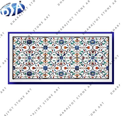 Interior Design Marble Stone Inlay Table Top – Dharajyot Stone Art