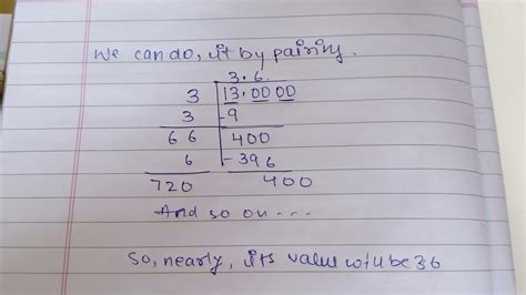 How to find value of root 13 by long division method? - Brainly.in