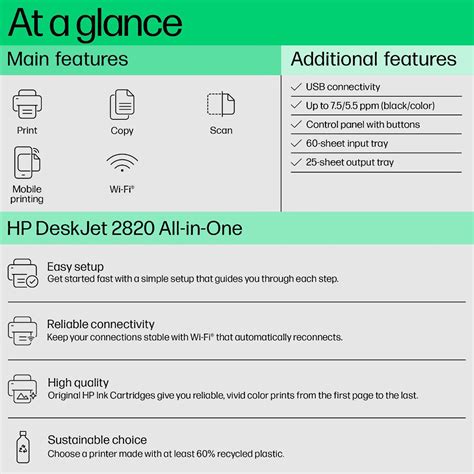 Buy HP DeskJet 2820 All in One Wi-Fi Inkjet Printer with Self Reset ...