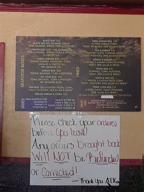 Menu at Aunt Irene Kitchen restaurant, Dallas, S Malcolm X Blvd