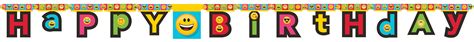 Emojies Letter Banner | Fun Happy Birthday Party Decoration – Wanna Party