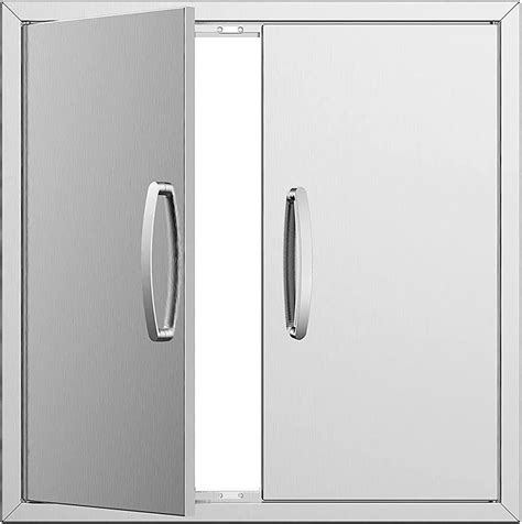 Amazon.com: Outdoor Kitchen Doors, Flush Mount Stainless Steel BBQ ...