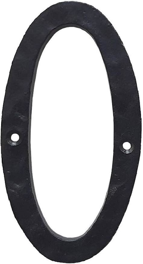 Buy Cerus Rustic Black Hammered Solid House Numbers For Outside Cast ...