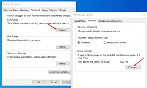 Setting Up Virtual Memory Windows 10 的图像结果