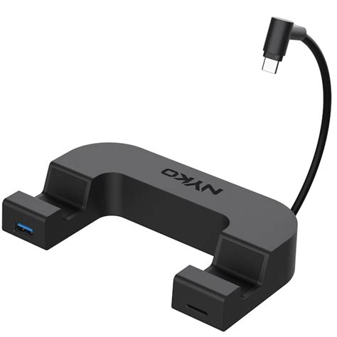 Nyko Steam Deck USB-C Breakout Hub and Stand Black Charge Station ...