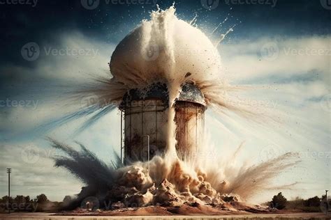 Image result for Water Towers Falling and Exploding