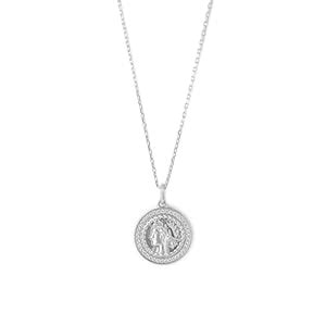 Buy Silberry 925 Sterling Silver Victorian Coin Pendant with Chain ...