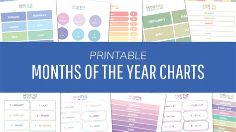 Printable Month Chart For Kids