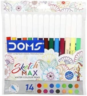 Doms Sketch MAX 14 Shades Watercolour Sketch PENS | Brilliant & Intense ...