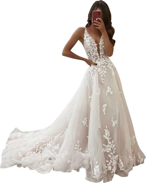 Chiffon Lace Wedding Dresses for Bride 2023 with Sleeve Applique Simple Mermaid Bridal Gowns HQ15