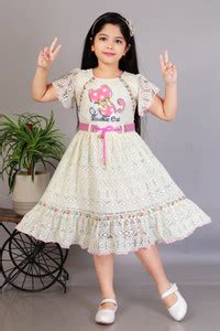 Haji Girls Below Knee Festive/Wedding Dress Price in India - Buy Haji ...