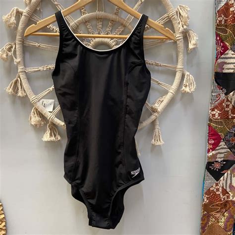 BNWT Speedo Womens Bathers Size 10 D Black (s)