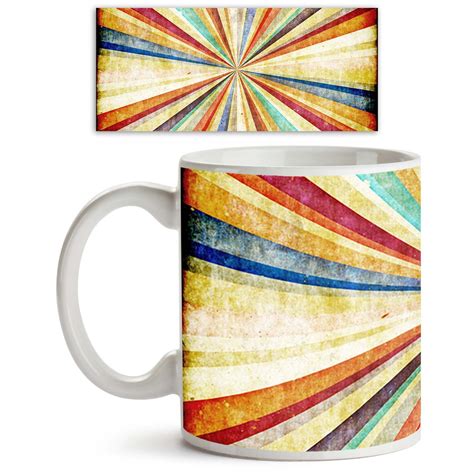Buy ArtzFolio Multicolor Sunbeams D1 | Ceramic Coffee Tea Mug Inside ...