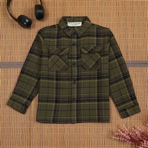 Buy Checkered Double Pocket Shirts for Boys Online