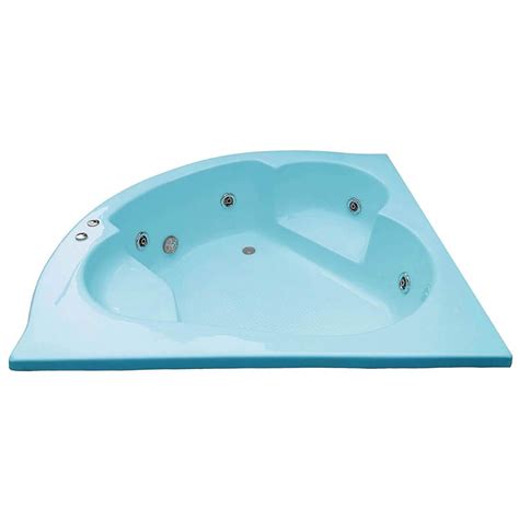 MADONNA Sensual 4.75 ft Acrylic Bath Tub with Jacuzzi Massage - Cyan ...