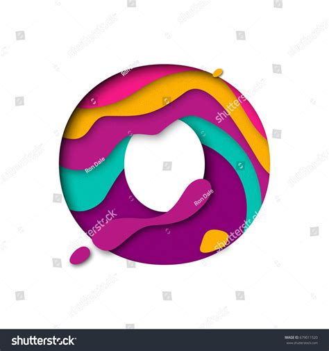 The Letter O In Colorful Bubble Letters