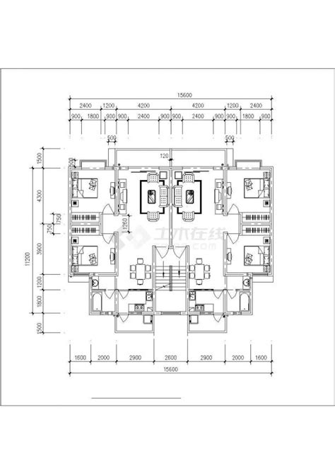 湖州市某新建小区110平米的热门户型计CAD图纸（4张）_土木在线