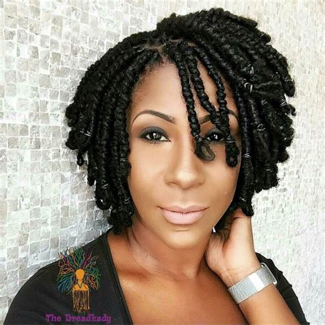 Loc knots bob | Twist braid hairstyles, Kinky twists hairstyles, Twist ...