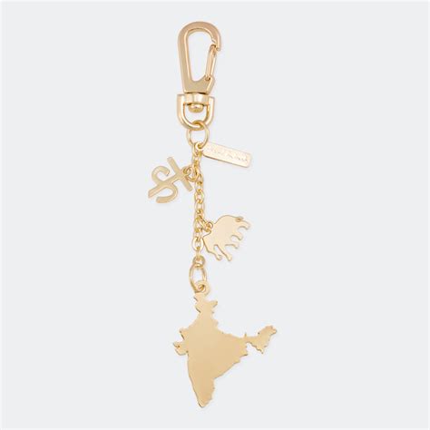 Handcrafted India Map Bag Charm | Anand Prakash