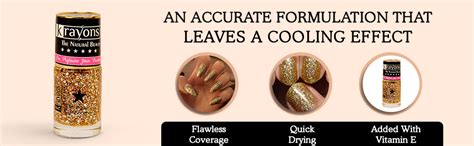 Buy Krayons gel base glossy effect nail polish enamel color, 6ml safe ...