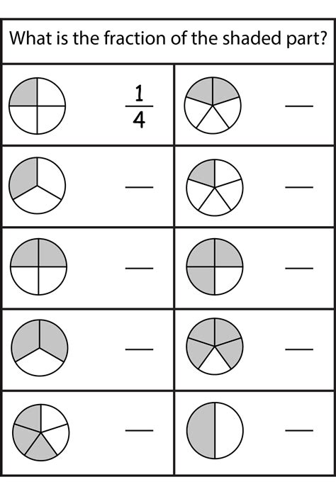 Math Fraction Worksheets for Kids - Worksheets Library