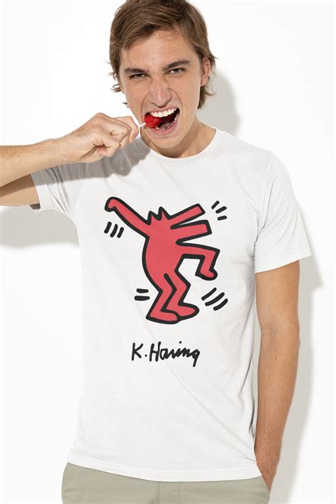 Keith Haring Shirt, Keith Haring Dancing Wolf, Pop Art T-Shirt
