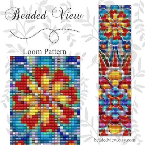 Image result for Simple Bead Loom Flower Patterns