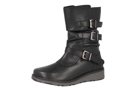 Mid calf black womens boots clearance